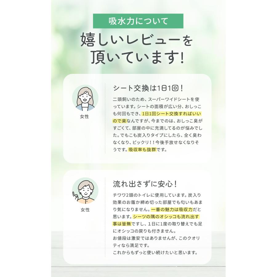 ペットシーツ 厚型 炭入り消臭 レギュラー ワイド スーパーワイド 1ケース |  | 14