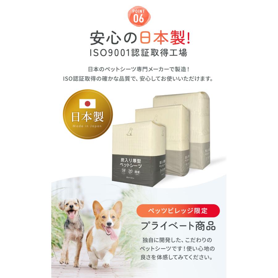 ペットシーツ 厚型 炭入り消臭 レギュラー ワイド スーパーワイド 1ケース |  | 15