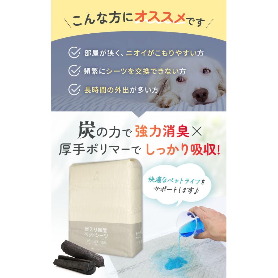ペットシーツ 厚型 炭入り消臭 レギュラー ワイド スーパーワイド 1ケース |  | 06
