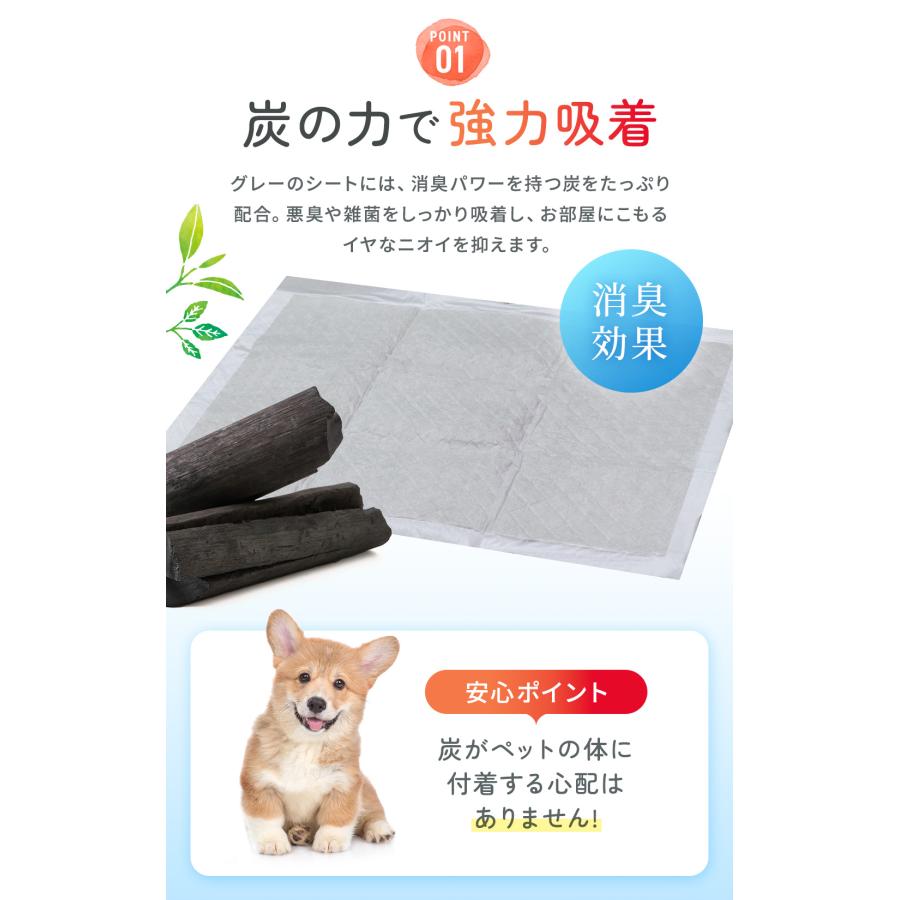 ペットシーツ 厚型 炭入り消臭 レギュラー ワイド スーパーワイド 1ケース |  | 08