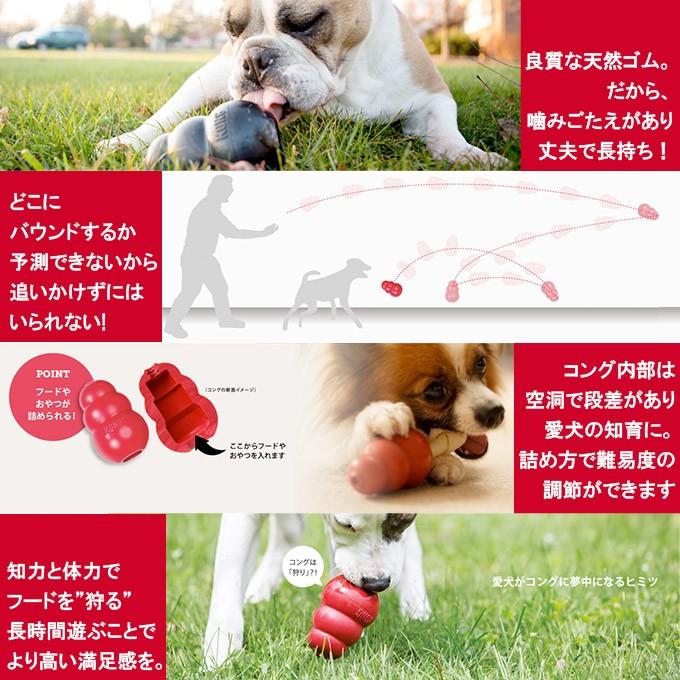 犬用知育玩具 コングジャパン 超小型犬 成犬用 コング XS ■ しつけトレーニング おもちゃ ドッグフード 食器 KONG｜kurosu｜03