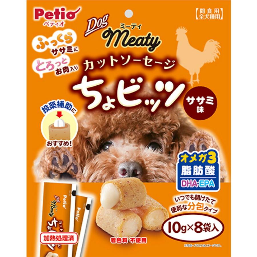 売れ筋商品 ペティオ ミーティ カットソーセージ ちょビッツ ササミ味 10g 8袋入 犬用おやつ Cisama Sc Gov Br