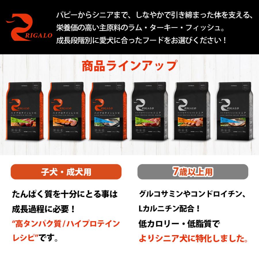 リガロ（RIGALO） ハイプロテインレシピ 7歳以上用 フィッシュ 5.8kg
