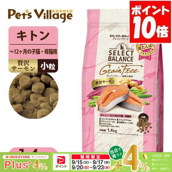 セレクトバランス グレインフリー キトン 贅沢サーモン 〜12ヶ月の子猫・母猫用 1.4kg キャットフード 送料無料 | 