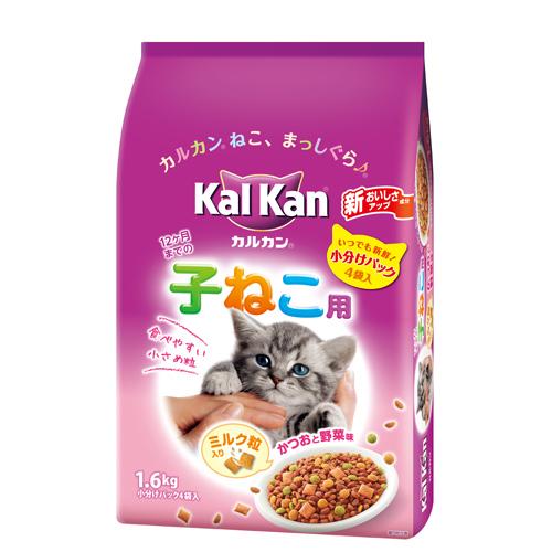 カルカンドライ 12ヵ月の子ねこ用 かつおと野菜味 ミルク粒入り 1 6kg キャットフード ドライフード 子猫用 キトン ペットフード 猫用品 ペット用品 ペッツビレッジクロスpaypayモール 通販 Paypayモール