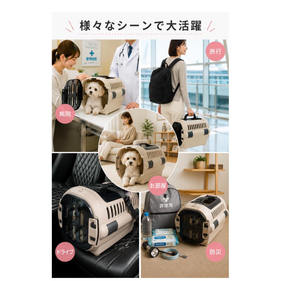 リッチェル（Richell） キャンピングキャリー ダブルドア ファイン