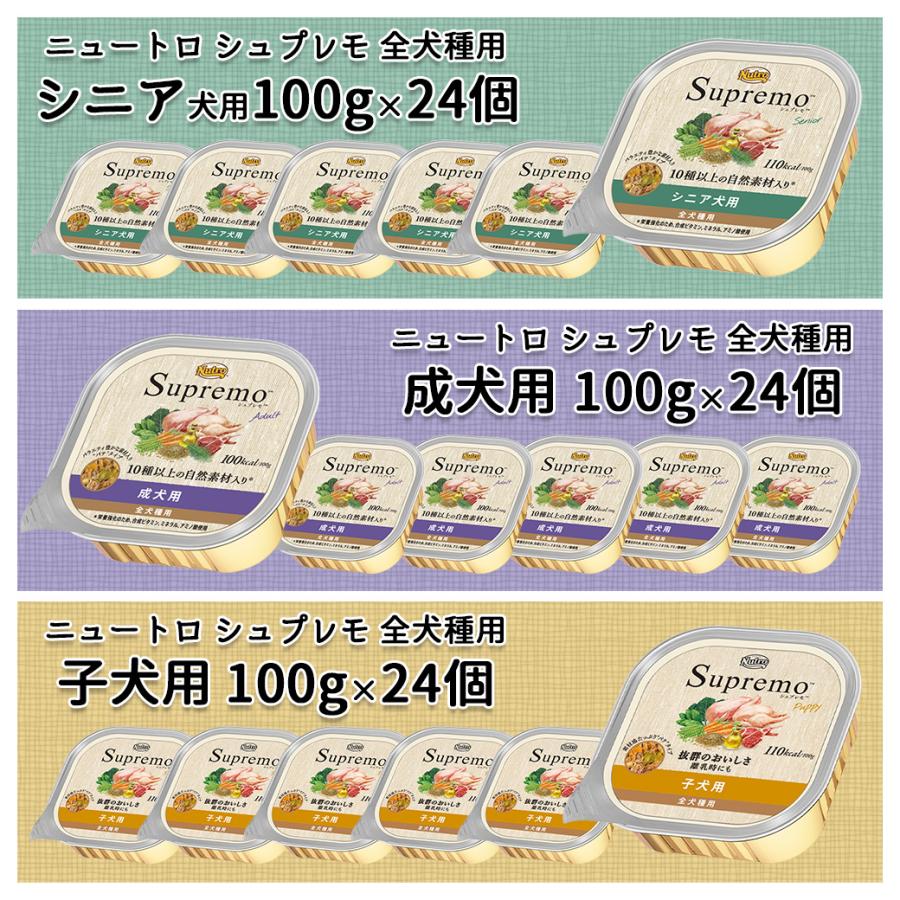 シュプレモ ニュートロ ドッグフード トレイ 100g×24個セット : ペッツ
