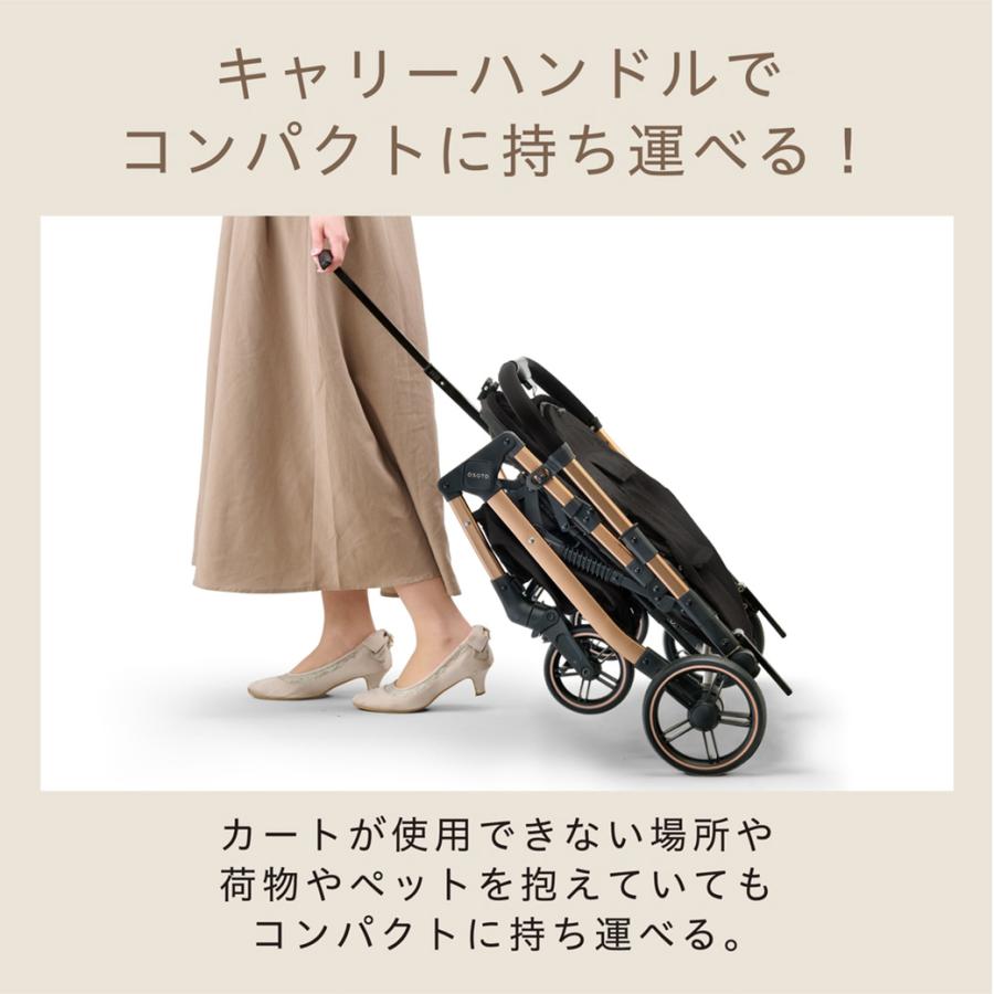 GEX OSOTO GRACE QC2 ノワール／キャメル【ジェックス】 [おでかけ用品