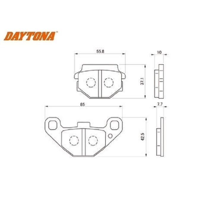 カワサキ FX400R ( ZX400E ) フロント ブレーキパッド / デイトナ ハイパーパッド 13617 / 送料無料｜kurrku1｜02