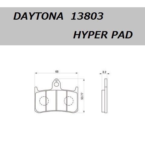 送料無料 ホンダ CB900 ホーネット / HORNET 900 ( SC48 ) フロント用 ハイパー ブレーキパッド / DAYTONA / デイトナ 13803｜kurrku1