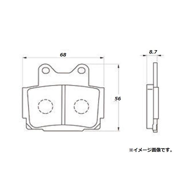 ヤマハ SRX 600 ( 3SX ) リア ブレーキパッド / デイトナ 赤パッド / DAYTONA 79808 / 送料無料｜kurrku1｜02