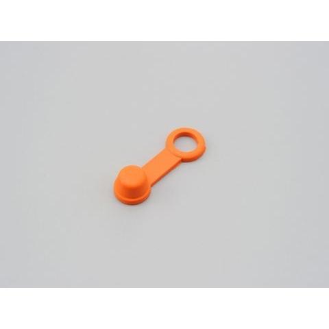 な① DAYTONA（デイトナ） ブリーダー ラバーキャップ / オレンジ 4個入