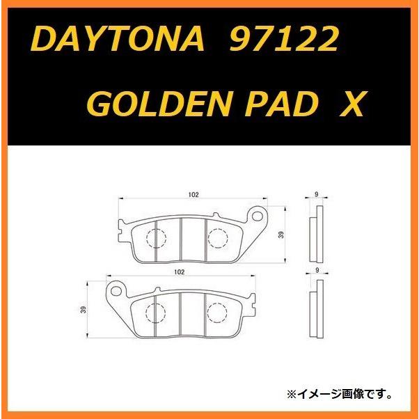 ホンダ SHADOW 1100 / シャドウ 1100 ( SC32 ) フロント ブレーキパッド ( デイトナ ゴールデンパッド カイ / DAYTONA 97122 ) 送料無料｜kurrku1