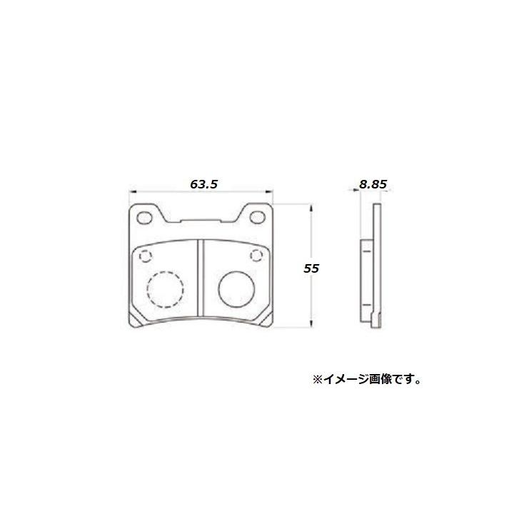 ヤマハ TRX850 ( 4NX ) リア ブレーキパッド / デイトナ ゴールデンパッド カイ / DAYTONA 97128 送料無料｜kurrku1｜02