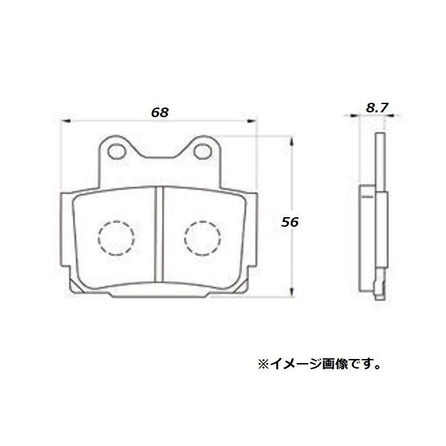 ヤマハ SRX400 ( 3VN ) リア ブレーキパッド / デイトナ ゴールデンパッド カイ / DAYTONA 97129 送料無料｜kurrku1｜02