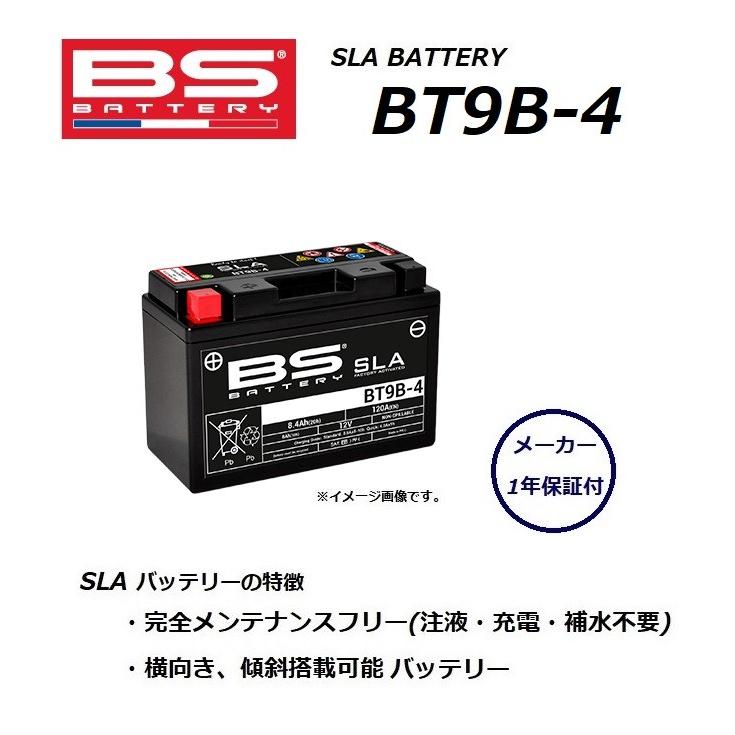 ヤマハ Majesty 250 / マジェスティ 250  ( SG03J ) バッテリー / BT9B-4 / GT9B-4,FT9B-4 互換 / BS BATTERY｜kurrku1