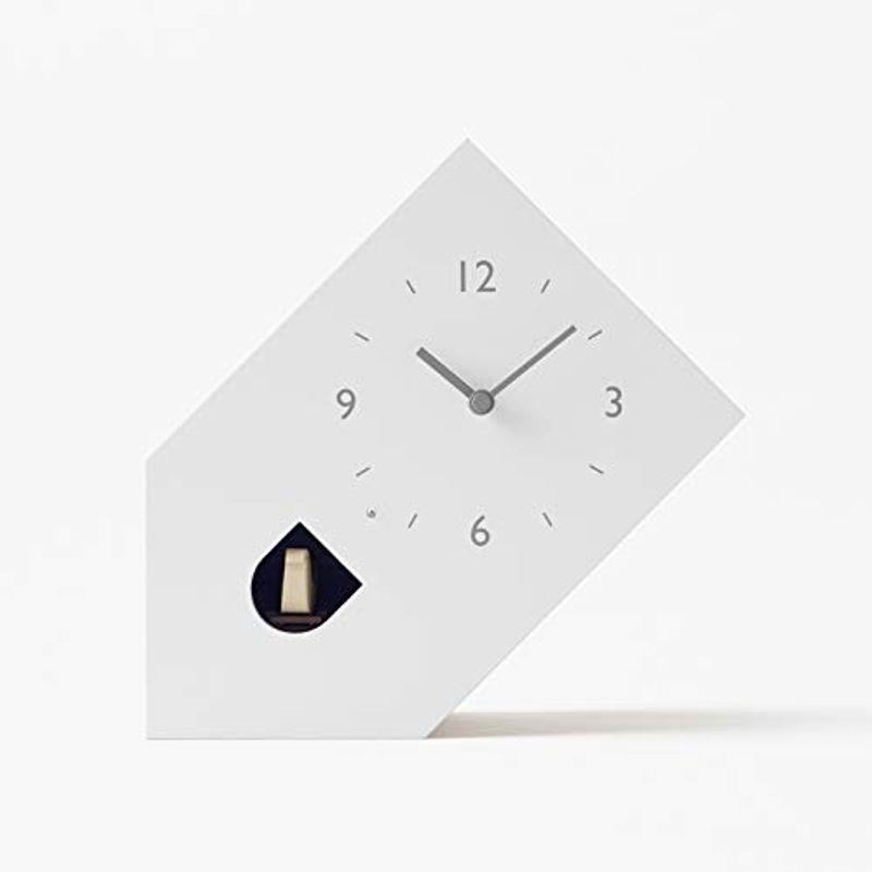 レムノス カッコー時計 置き時計 ホワイト cuckoo-collection tilt ティルト NL19-02 Lemnos w195×