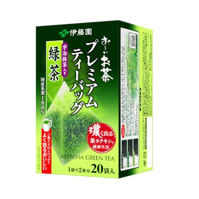 伊藤園 お〜いお茶 プレミアムティーバッグ 宇治抹茶入り緑茶 １袋で2杯分 20袋/2358/送料無料｜kurukumin2002｜02