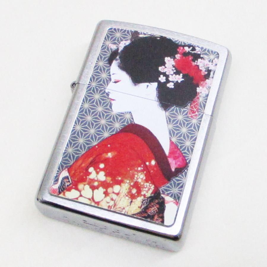 ジッポー オイルライター USA Zippo 和柄シリーズ 舞妓 CP-KB/送料無料メール便 ポイント消化_1