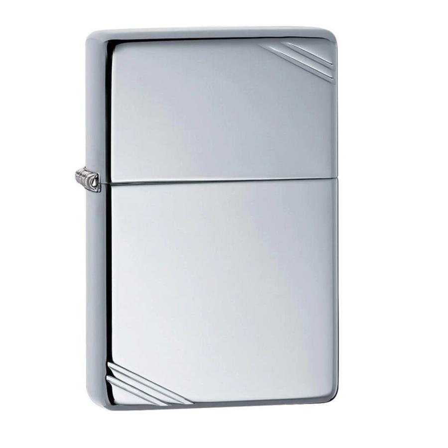 ジッポー オイルライター #260 1937復刻版 レプリカ コーナーカット フラットトップ クロームミラーのケースのみ/送料無料 | ZIPPO