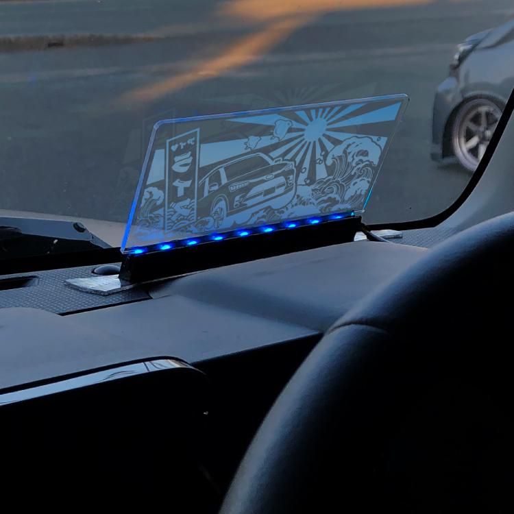 ダミーセキュリティ アクリルプレート led カスタム パーツ 点滅 汎用 アクセサリー セキュリティスキャナー 内装 盗難 スキャナー 12V車 トヨタ |  | 08