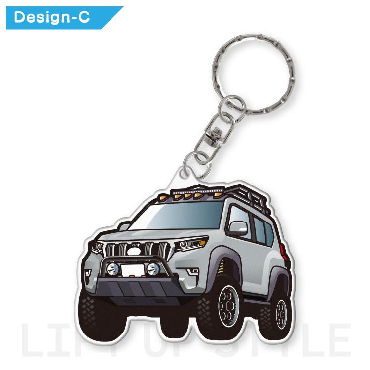 ランドクルーザープラド 150系 後期 キーホルダー スマートキー