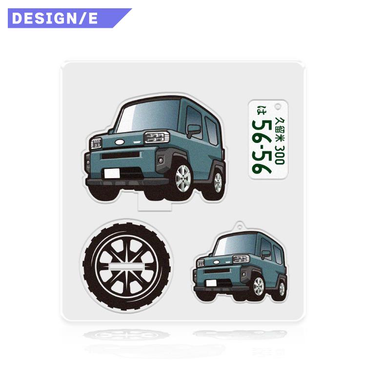 ダイハツ タフト LA900S LA910S キーホルダー ポップアップスタンド