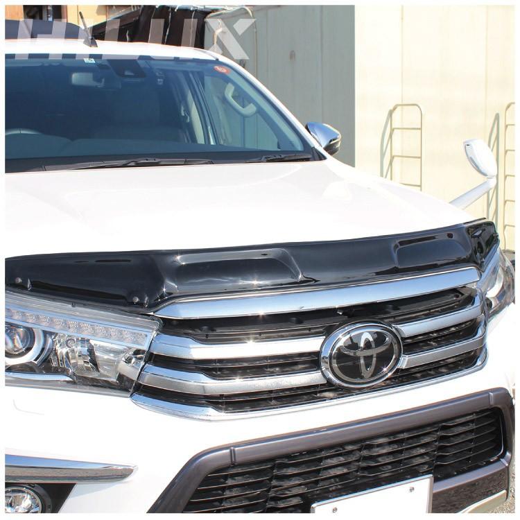 ハイラックス GUN125 ボンネットバイザー バグガード フロント カバー