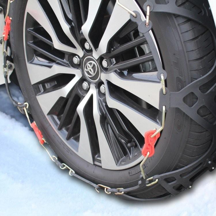 タイヤチェーン 非金属 スノーチェーン ジャッキアップ不要 簡単 R13 R14 R15 R16 他 冬 車 雪道 アイスバーン 凍結 スリップ 簡単装着 Chain くるまドットコム 通販 Yahoo ショッピング