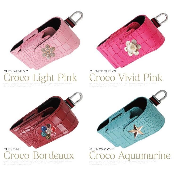 アイコス ケース レザー ワニ 革 アイコス2.4 plus デコ クロコ調 iQOS