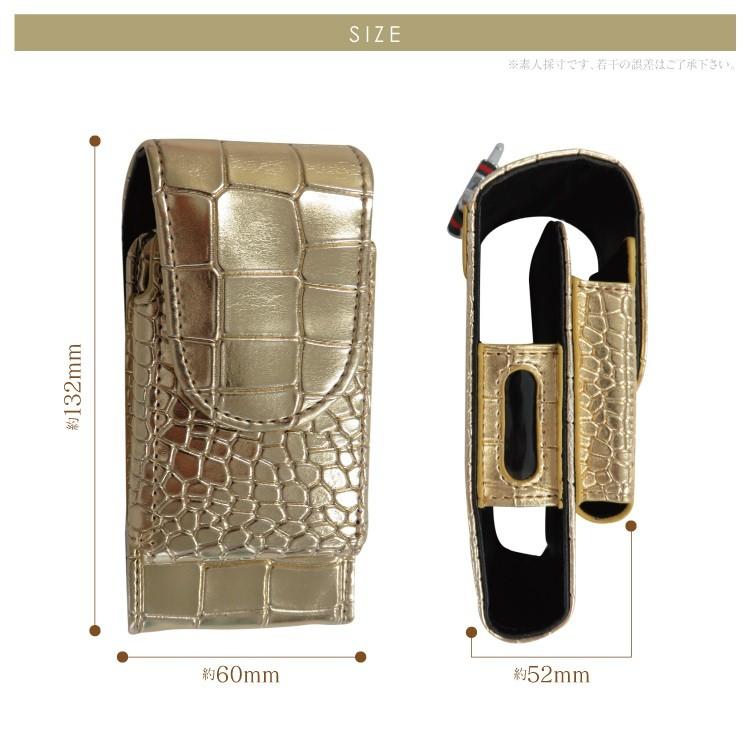 アイコス ケース レザー ワニ 革 アイコス2.4 plus デコ クロコ調 iQOS