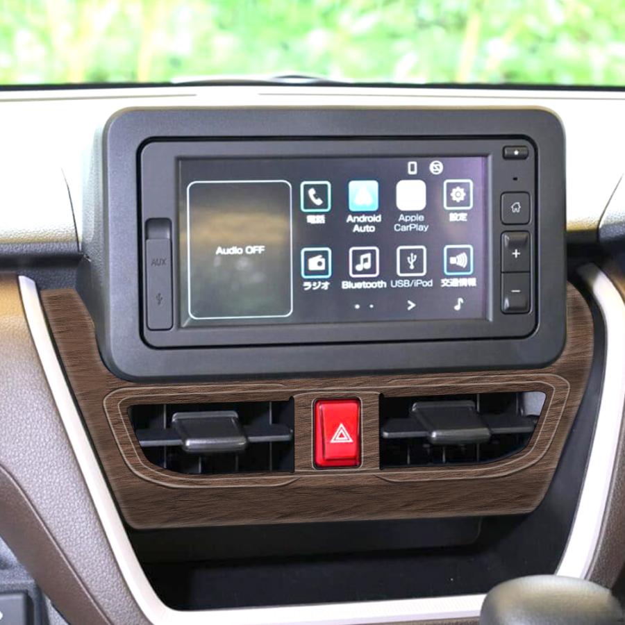 新型 ムーヴ LA850S LA860S エアコン 中央吹き出し口 パネル 木目調 鶉