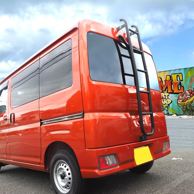 アトレー 700系 リアラダー S700V S710V ラダー ルーフキャリア ルーフラック バックドア はしご 梯子 ハシゴ オフロード 外装 1P カスタム パーツ |  | 01