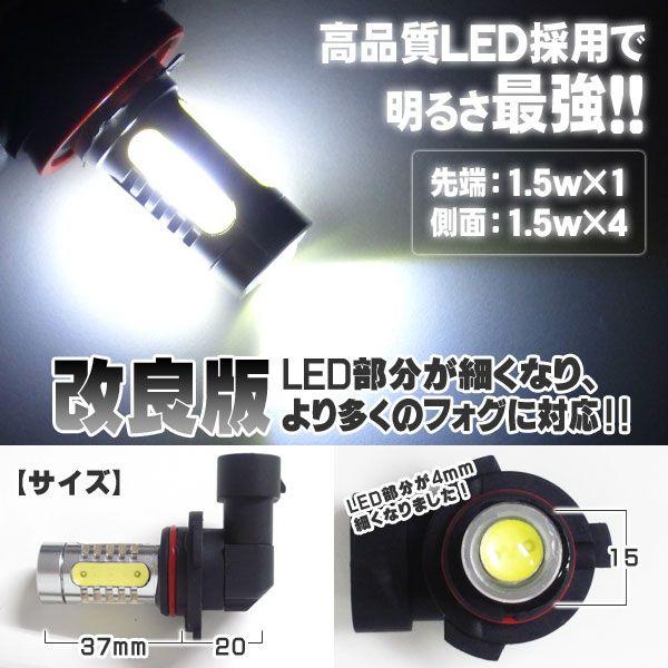 HB4 フォグ LED フォグランプ HB4 LED 細型改良型　ホワイト｜kuruma-com2006｜02