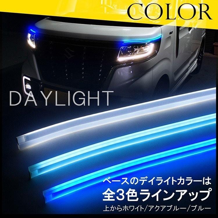 シーケンシャル ウインカー 流れるウインカー LEDテープ テープライト シリコン 滑らか 防水 デイライト アイライン キット 12V 60cm 2本セット｜kuruma-com2006｜13