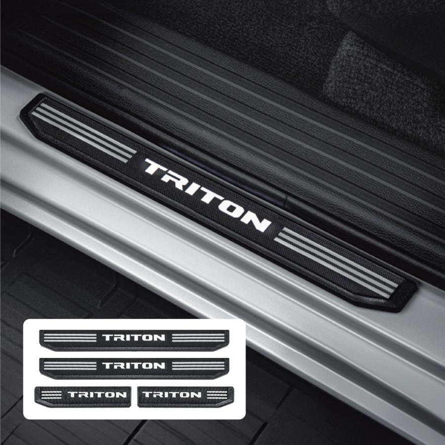 三菱 トライトン パーツ LC2T LED スカッフプレート TRITONロゴ