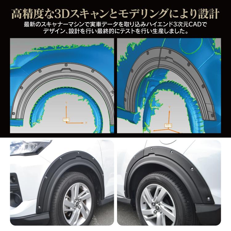 ★新品未使用★ トヨタライズ、ロッキー共通カラードフェンダー左前 ライズ ロッキー 200系 オーバーフェンダー フェンダーカバー