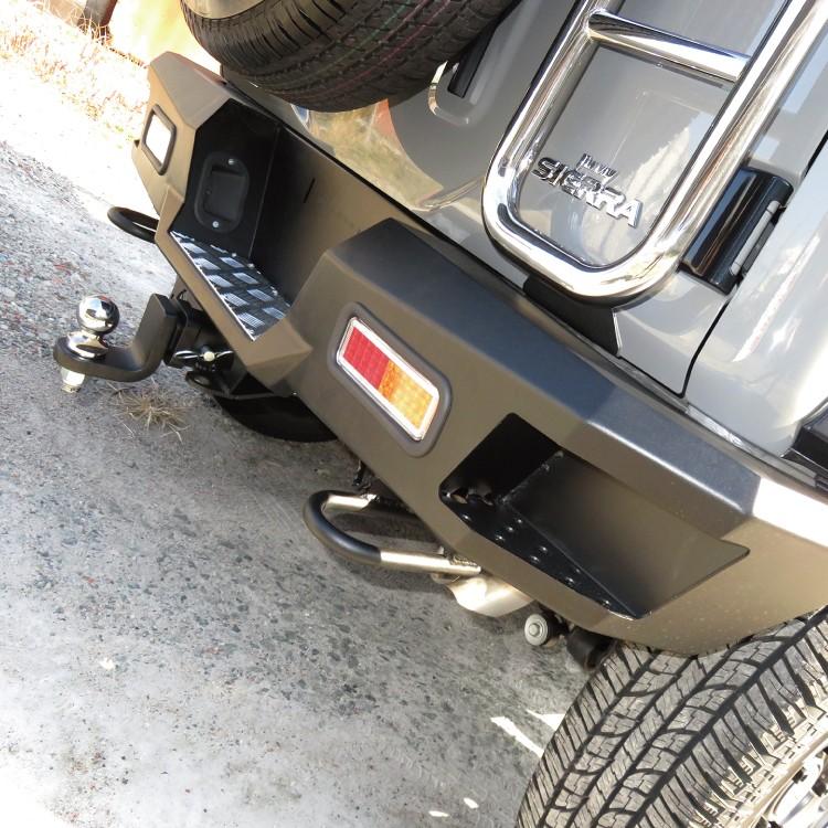 新型 ジムニー カスタム パーツ JB64 JB64W  バンパーガード リアバンパーガード スチールリアバンパー エアロ 外装  オフロード Bタイプ |  | 09