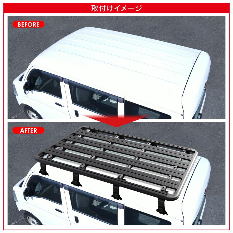 エブリイワゴン DA17W ルーフラック エブリイバン DA17Vフラットタイプ  