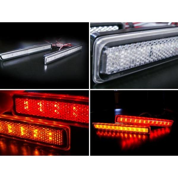 ムーヴ コンテ カスタム L575 LED リフレクター 48SMD クリア 車検対応