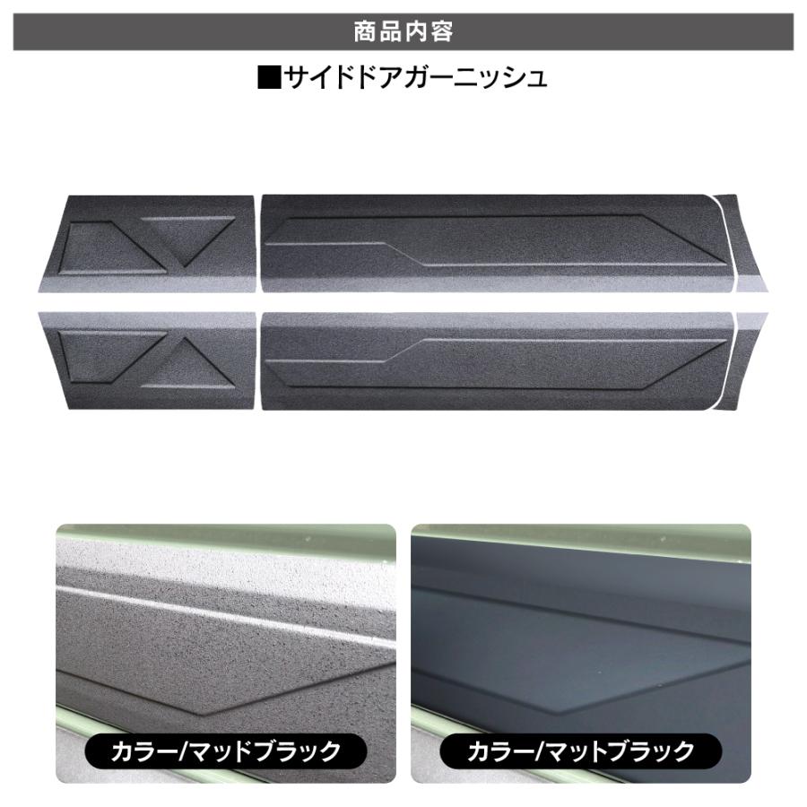 ジムニーノマド JC74W サイドドアガーニッシュ マッドブラック マット