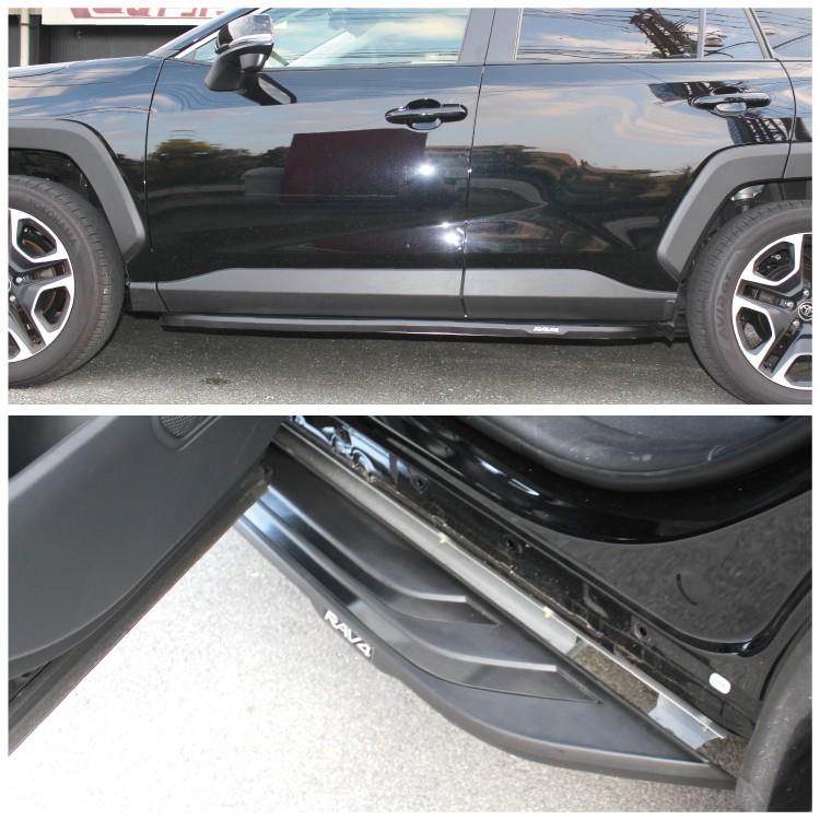 rav4サイドガーニッシュ(ブラック) RAV4 50系 サイドドアガーニッシュ ゴリゴリ風塗装 サイド