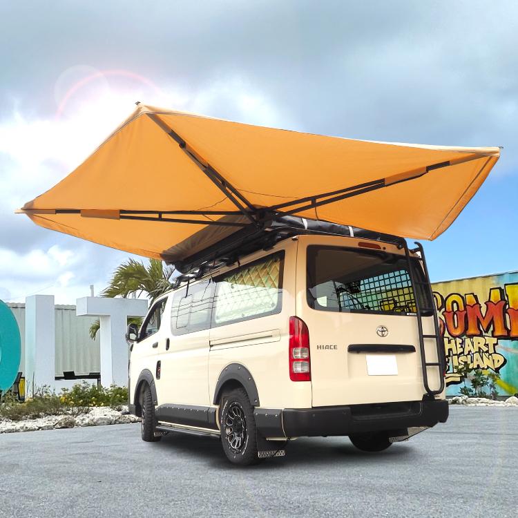 「超メルカリ市」 テント カーサイドテント ハイエース カーサイドオーニング カーサイドタープ タープ バットウィングテント キャンプ用品 アウトドア用品 車 汎用 【GMS1822970950】(64900円)