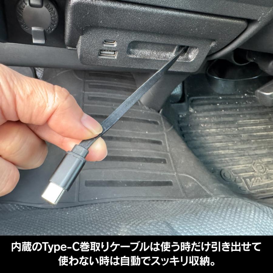 ランクル ハイエース USBポート USBソケット Aタイプ車定価8250円新品 200系（1〜3型） ハイエース USBポート 増設キット USB タイプA+タイプ