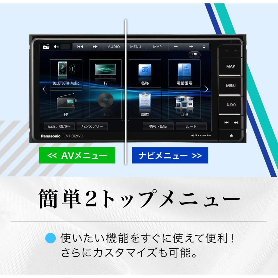 Panasonic CN-HE02WD パナソニック カーナビ ストラーダ 7型 Panasonic CN-HE02WD パナソニック カーナビ ストラーダ 7型