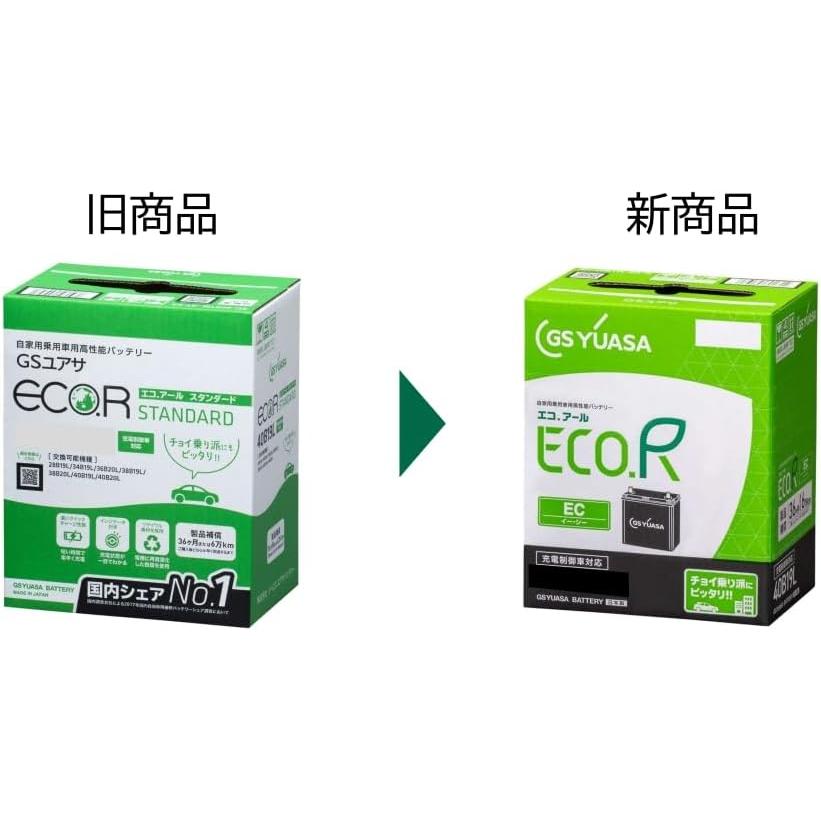 GSユアサ EC-50B19L 最短即日発送 ECO.R エコ.アール 充電制御車対応