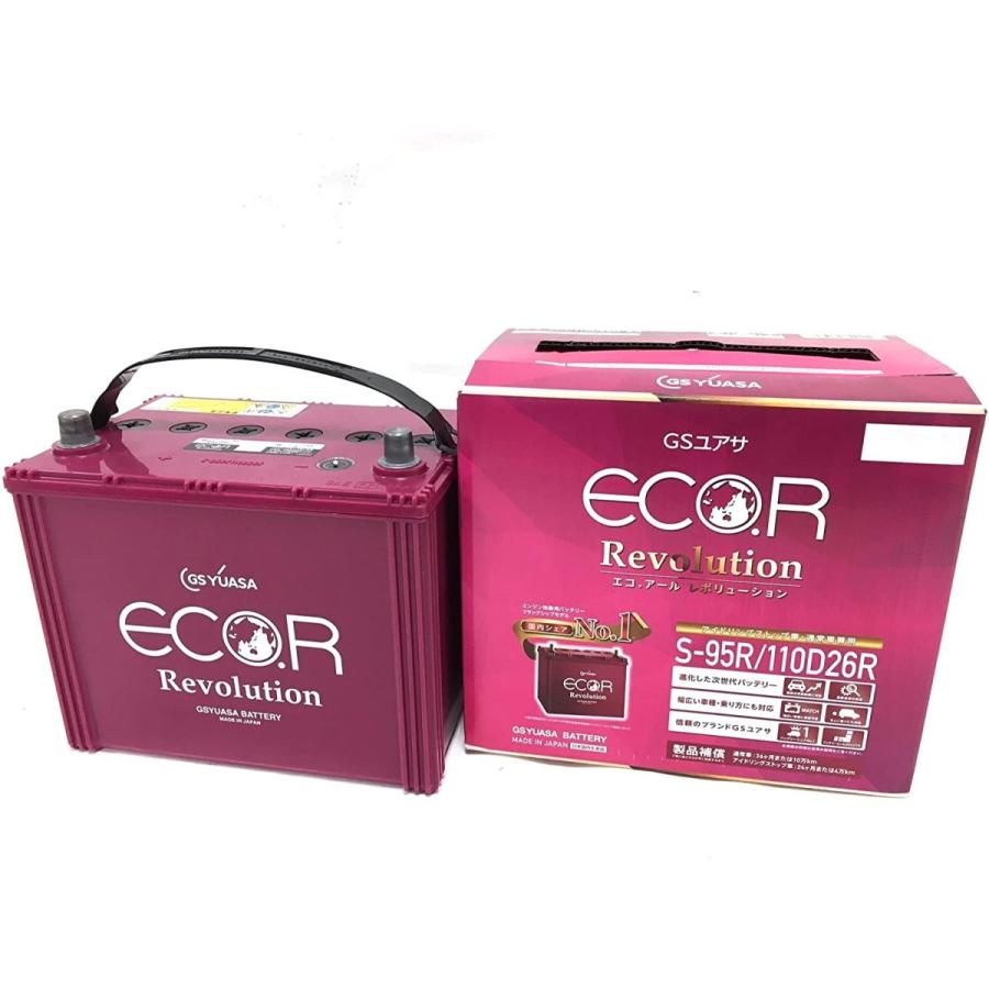 ECO.R ER-S-95R/110D26R S95R GSユアサ 国産車バッテリー Revolution 