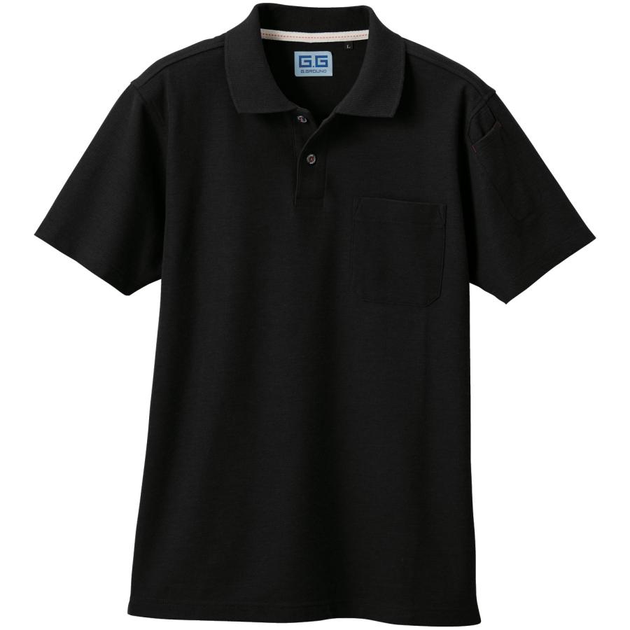 SOWA  半袖 ポロシャツ 胸ポケット付き シャツ  4Lサイズ〜 50597｜kuruma-sp｜03