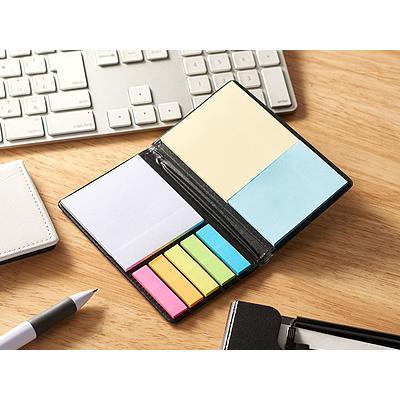 レザー調マルチフセン V010548 200冊 付箋 名入れ 無 ブック型 携帯