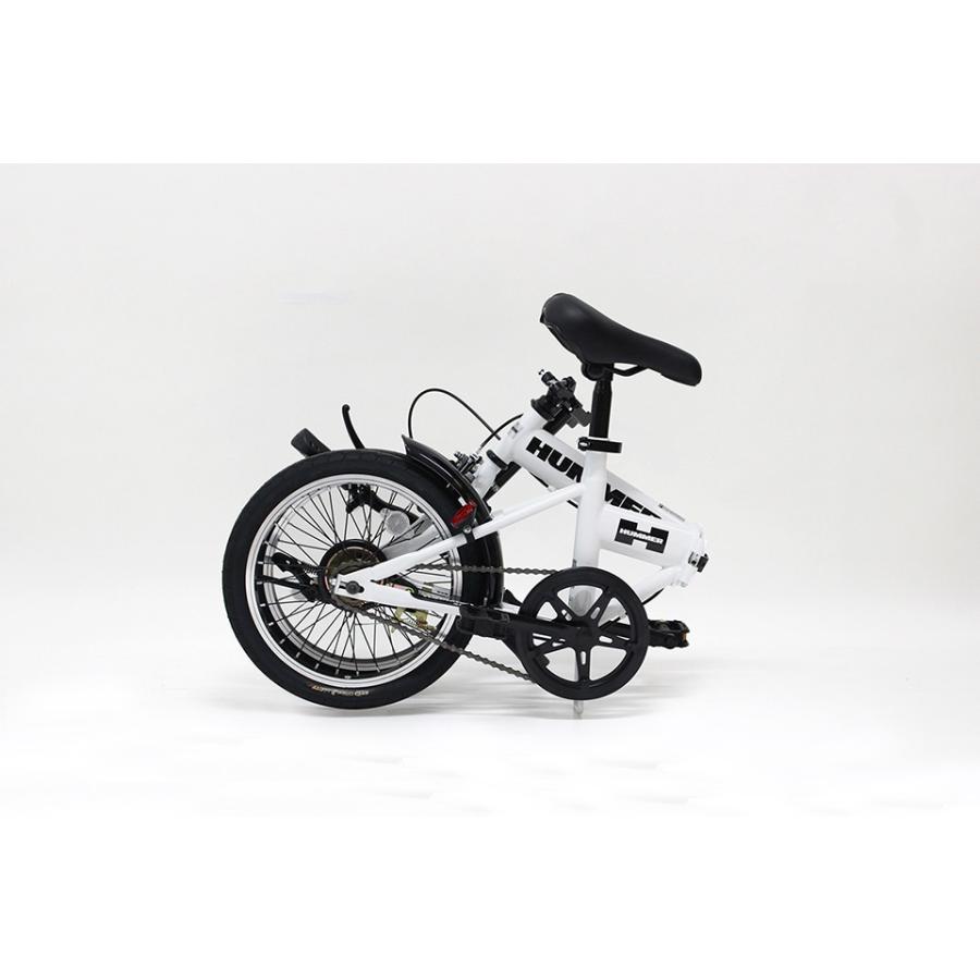 ミムゴ MG-HM16N-WH HUMMER ノーパンク 16インチ折畳み自転車WH